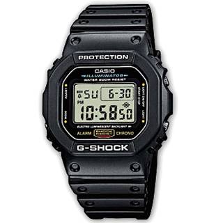 ΡΟΛΟΙ CASIO DW-5600E-1VER CASIO G-SHOCK Chronograph Black Rubber Strap