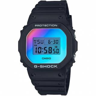 ΡΟΛΟΙ CASIO DW-5600SR-1ER CASIO G-SHOCK Chronograph Black Rubber Strap