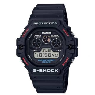 ΡΟΛΟΙ CASIO  DW-5900-1ER CASIO G-SHOCK Chronograph Black Rubber Strap