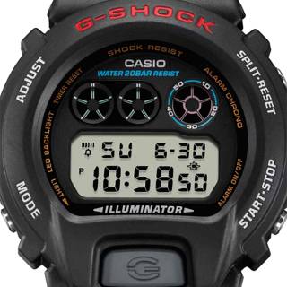 ΡΟΛΟΙ CASIO DW-6900U-1ER G-SHOCK Chronograph Black Rubber Strap