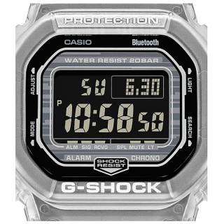 ΡΟΛΟΙ CASIO  DW-B5600G-7ER CASIO G-SHOCK Smartwatch Chronograph White Rubber Strap