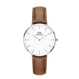 ΡΟΛΟΙ DANIEL WELLINGTON DW00100184 Daniel Wellington Classic Petite Durham Brown Leather Strap