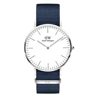 ΡΟΛΟΙ DANIEL WELLINGTON DW00100276 DANIEL WELLINGTON Bayswater Blue Fabric Strap 40mm