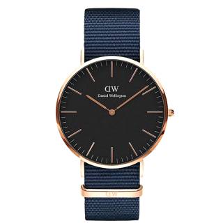 ΡΟΛΟΙ DANIEL WELLINGTON DW00100277  DANIEL WELLINGTON Bayswater Blue Fabric Strap 40mm