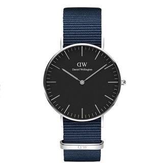 ΡΟΛΟΙ DANIEL WELLINGTON DW00100282 DANIEL WELLINGTON Bayswater Blue Fabric Strap 36mm