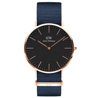 ΡΟΛΟΙ DANIEL WELLINGTON DW00500149 DANIEL WELLINGTON Bayswater Blue Fabric Strap + Roselyn Strap Gift Set 40mm