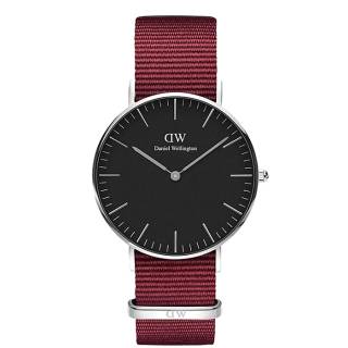 ΡΟΛΟΙ DANIEL WELLINGTON DW00500153 DANIEL WELLINGTON Roselyn Bordeaux Fabric Strap + Sheffield Strap Gift Set 36mm