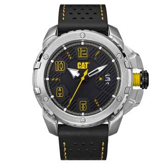 ΡΟΛΟΙ CATERPILLAR  DW14134131 CATERPILLAR Construct Black Leather Strap