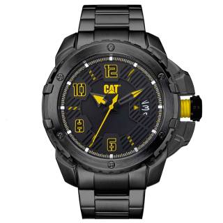 ΡΟΛΟΙ CATERPILLAR  DW16116131 CATERPILLAR Construct Black Stainless Steel Bracelet