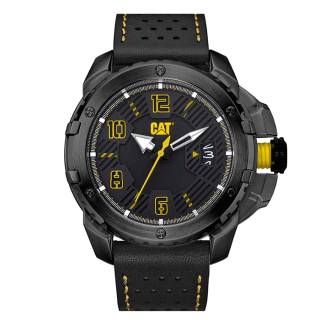 ΡΟΛΟΙ CATERPILLAR  DW16134131 CATERPILLAR Construct Black Leather Strap