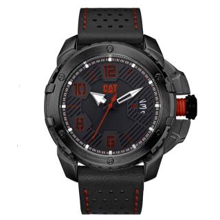 ΡΟΛΟΙ CATERPILLAR  DW16134138 CATERPILLAR Construct Black Leather Strap