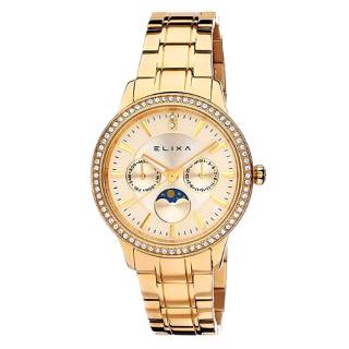 ΡΟΛΟΙ ELIXA  E088-L337 ELIXA Beauty Crystals Gold Stainless Steel Bracelet