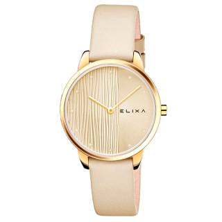 ΡΟΛΟΙ ELIXA E142-L631 ELIXA Finesse Beige Leather Strap