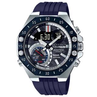 ΡΟΛΟΙ CASIO ECB-10AT-1AER CASIO Edifice Smartwatch Blue Rubber Strap Special Limited Edition Scuderia AlphaTauri