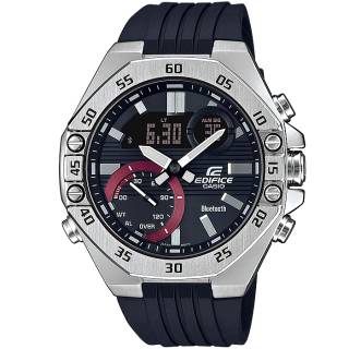 ΡΟΛΟΙ CASIO ECB-10P-1AEF CASIO Edifice Bluetooth Black Rubber Strap