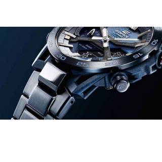 ΡΟΛΟΙ CASIO  ECB-2000CB-2AEF CASIO Edifice Tough Solar Sospensione Dual Time Chronograph Blue Bracelet