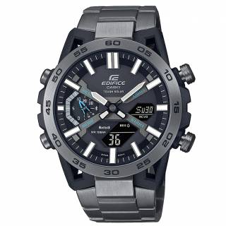 ΡΟΛΟΙ CASIO  ECB-2000DC-1AEF CASIO Edifice Solar Bluetooth  Black Stainless Steel Bracelet