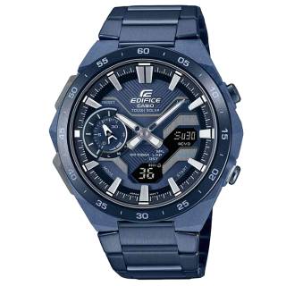 ΡΟΛΟΙ CASIO  ECB-2200CB-2AEF CASIO Edifice Tough Solar Windflow Dual Time Chronograph Blue Bracelet