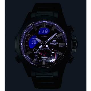 ΡΟΛΟΙ CASIO  ECB-30DC-1AEF CASIO Edifice Smartwatch Black Stainless Steel Bracelet