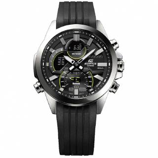 ΡΟΛΟΙ CASIO  ECB-30P-1AEF CASIO Edifice Smartwatch Black Rubber Strap