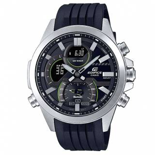 ΡΟΛΟΙ CASIO  ECB-30P-1AEF CASIO Edifice Smartwatch Black Rubber Strap