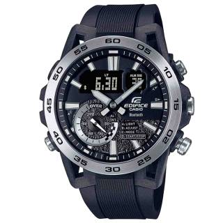 ΡΟΛΟΙ CASIO   ECB-40P-1AEF CASIO Edifice Sospensione Dual Time Chronograph Black Rubber Strap