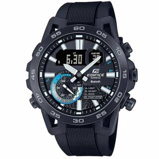 ΡΟΛΟΙ CASIO  ECB-40PB-1AEF CASIO Edifice Sospensione Smartwatch Black Rubber Strap