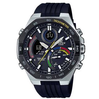 ΡΟΛΟΙ  CASIO  ECB-900MP-1AEF CASIO Edifice Tough Solar Smartwatch Chronograph Black Rubber Strap