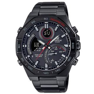 ΡΟΛΟΙ  CASIO  ECB-950DC-1AEF CASIO Edifice Tough Solar Smartwatch Chronograph Black Stainless Steel Bracelet