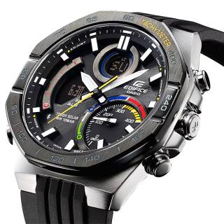 ΡΟΛΟΙ  CASIO  ECB-950MP-1AEF CASIO Edifice Tough Solar Smartwatch Chronograph Black Rubber Strap