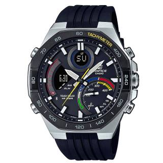 ΡΟΛΟΙ  CASIO  ECB-950MP-1AEF CASIO Edifice Tough Solar Smartwatch Chronograph Black Rubber Strap