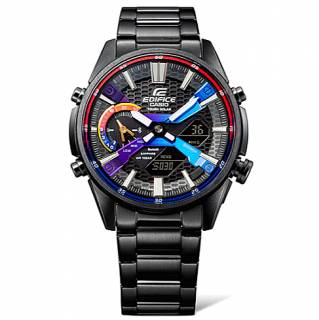 ΡΟΛΟΙ  CASIO ECB-S100HG-1AEF CASIO Edifice Solar Bluetooth Chronograph Black Stainless Steel Bracelet