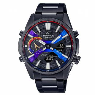 ΡΟΛΟΙ  CASIO ECB-S100HG-1AEF CASIO Edifice Solar Bluetooth Chronograph Black Stainless Steel Bracelet