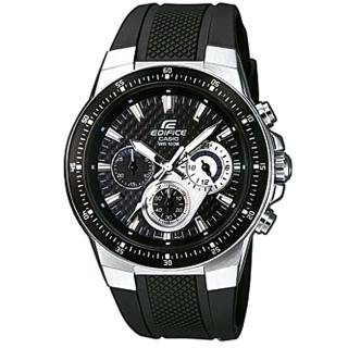 ΡΟΛΟΙ CASIO  EF-552-1AVEF CASIO Edifice Chronograph Black Rubber Strap