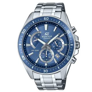 ΡΟΛΟΙ  CASIO   EFR-552D-2AVUEF CASIO Edifice Chronograph Silver Stainless Steel Bracelet