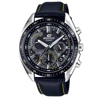 ΡΟΛΟΙ CASIO EFR-570BL-1AVUEF CASIO Edifice Chronograph Black Leather Strap