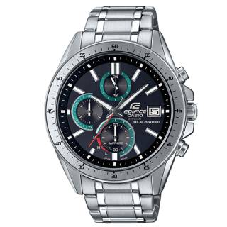 ΡΟΛΟΙ  CASIO EFS-S510D-1BVUEF CASIO Edifice Solar Chronograph Silver Stainless Steel Bracelet