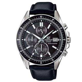 ΡΟΛΟΙ CASIO  EFS-S510L-1AVUEF CASIO Edifice Solar Chronograph Black Leather Strap