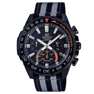 ΡΟΛΟΙ CASIO EFS-S550BL-1AVUEF CASIO Edifice Solar Chronograph Two Tone Fabric Strap