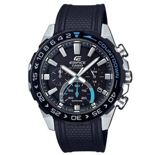 ΡΟΛΟΙ CASIO  EFS-S550PB-1AVUEF CASIO Edifice Solar Chronograph Black Rubber Strap