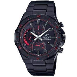 ΡΟΛΟΙ CASIO EFS-S560DC-1AVUEF CASIO Edifice Solar Chronograph Black Stainless Steel Bracelet