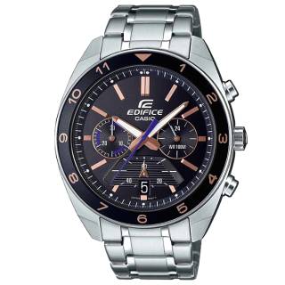 ΡΟΛΟΙ CASIO  EFV-590D-1AVUEF CASIO Edifice Chronograph Silver Stainless Steel Bracelet