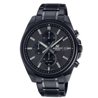 ΡΟΛΟΙ CASIO EFV-610DC-1AVUEF CASIO Edifice Black Stainless Steel Bracelet