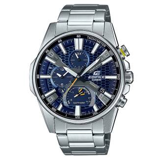 ΡΟΛΟΙ  CASIO EQB-1200D-2AER CASIO Edifice Solar Bluetooth Chronograph Silver Stainless Steel Bracelet