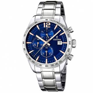 ΡΟΛΟΙ FESTINA  F16759/5 FESTINA Chronograph Silver Stainless Steel Bracelet