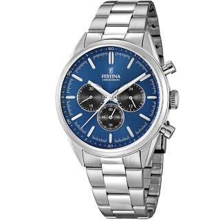 ΡΟΛΟΙ FESTINA F16820/6  FESTINA Chronograph Silver Stainless Steel Bracelet