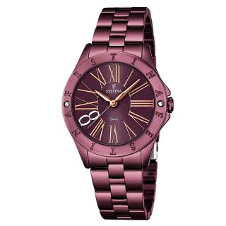 ΡΟΛΟΙ FESTINA F16928/2 FESTINA Purple Stainless Steel Bracelet