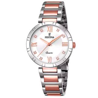 ΡΟΛΟΙ FESTINA  F16937/D FESTINA Mademoiselle Crystals Two Tone Stainless Steel Bracelet