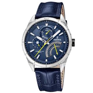 ΡΟΛΟΙ FESTINA  F16986/2 FESTINA Blue Leather Bracelet