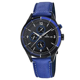 ΡΟΛΟΙ FESTINA  F16994/2 FESTINA Blue Leather Bracelet